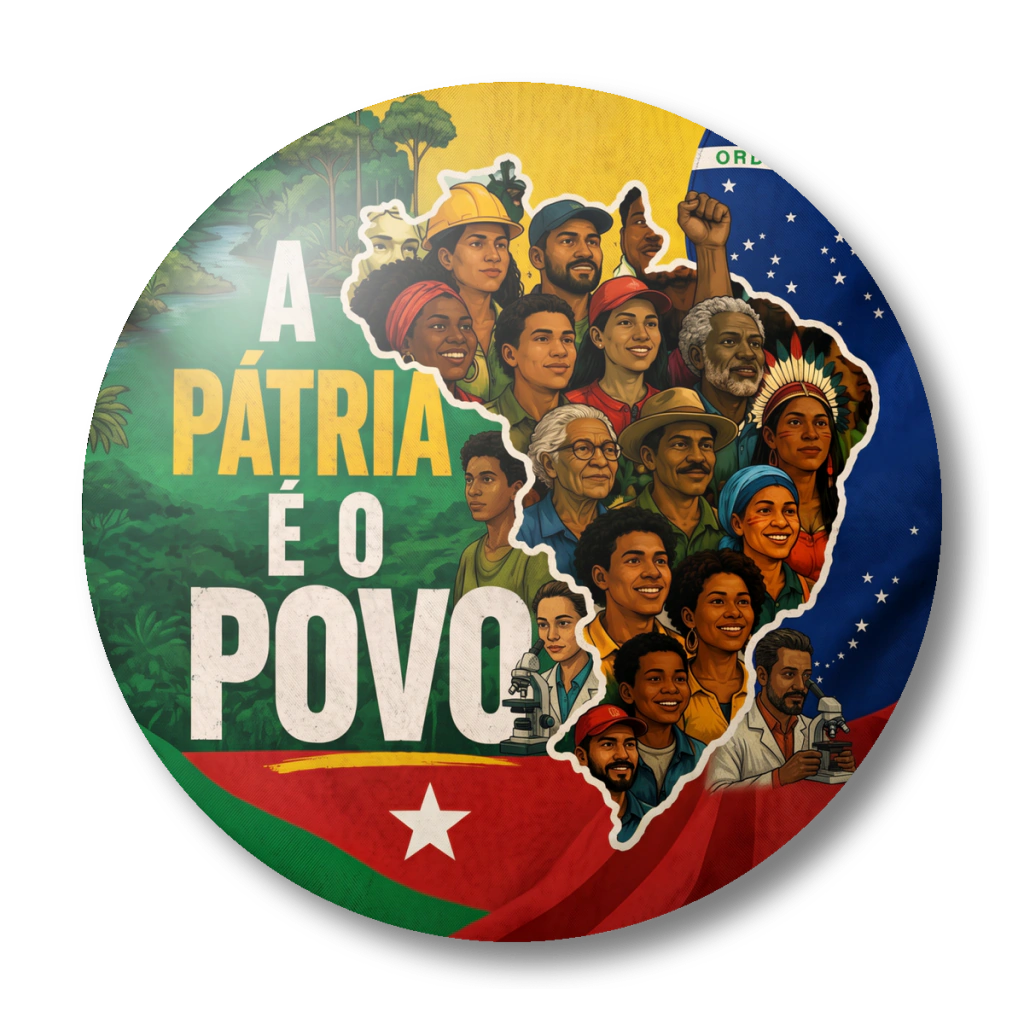 Broche A Pátria é o Povo