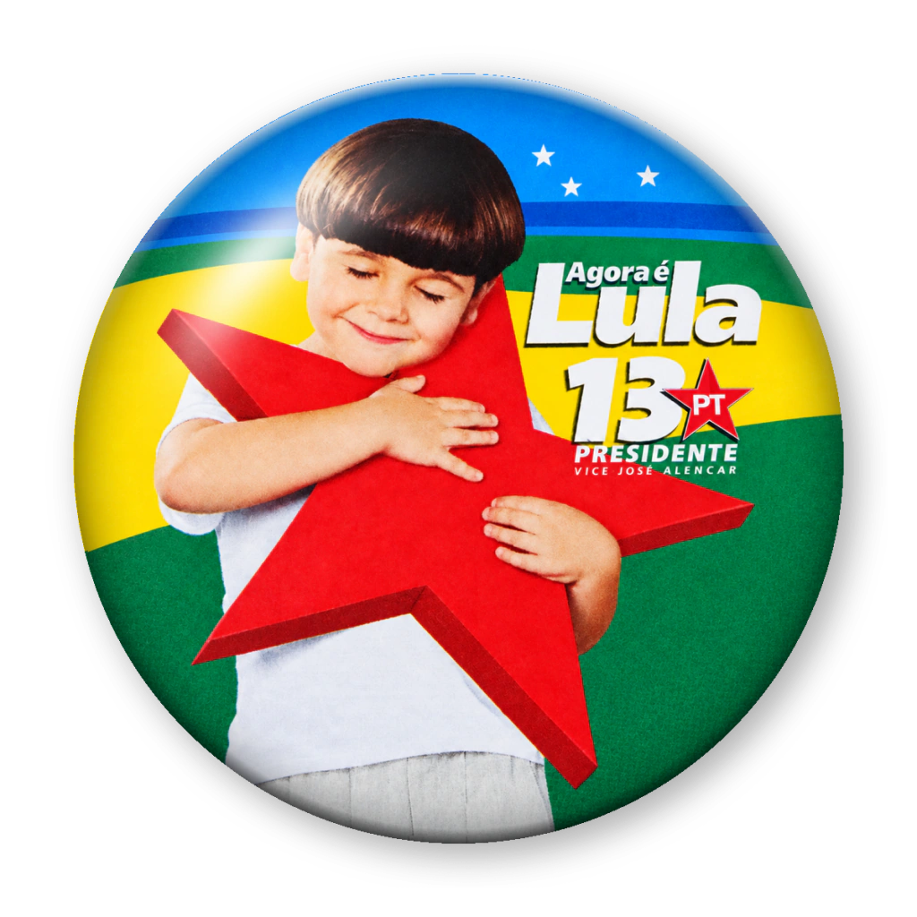 Agora é Lula - 2002 (a estrela no colo)