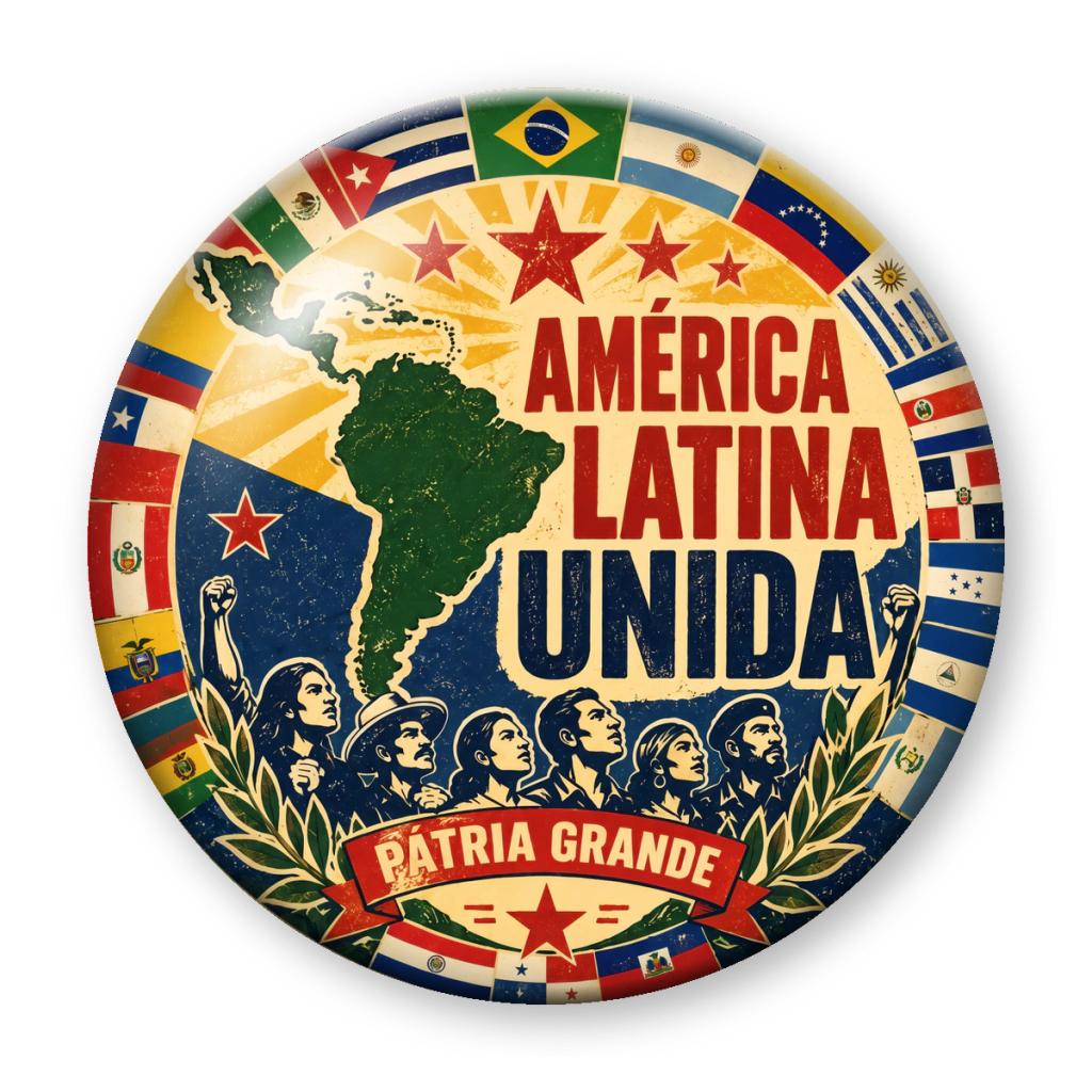 Broche América Latina Unida