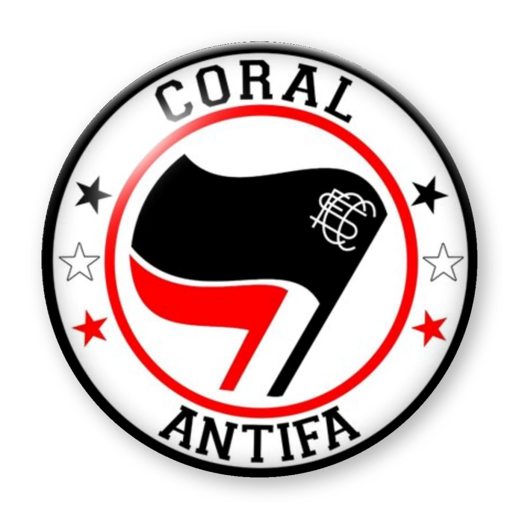 Broche Coral Antifa (Ferroviário)
