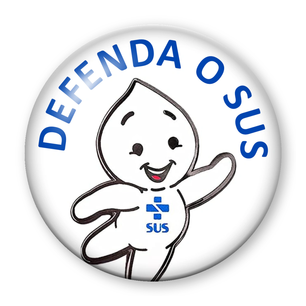 Broche Defenda o SUS — Zé Gotinha