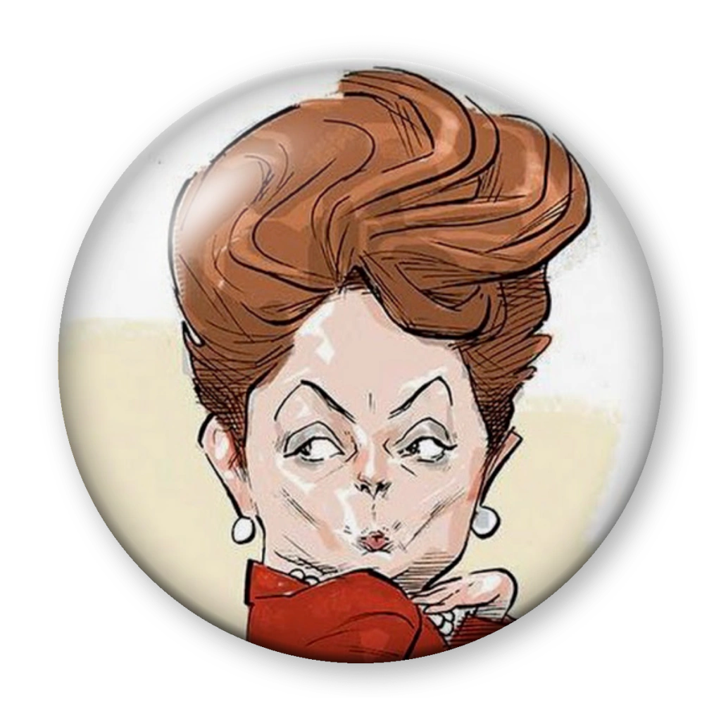 Broche Dilma (charge)