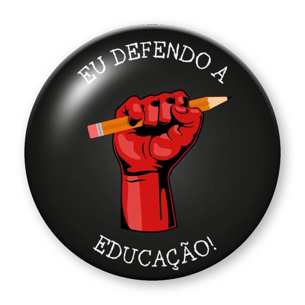 Broche Eu Defendo a Educação