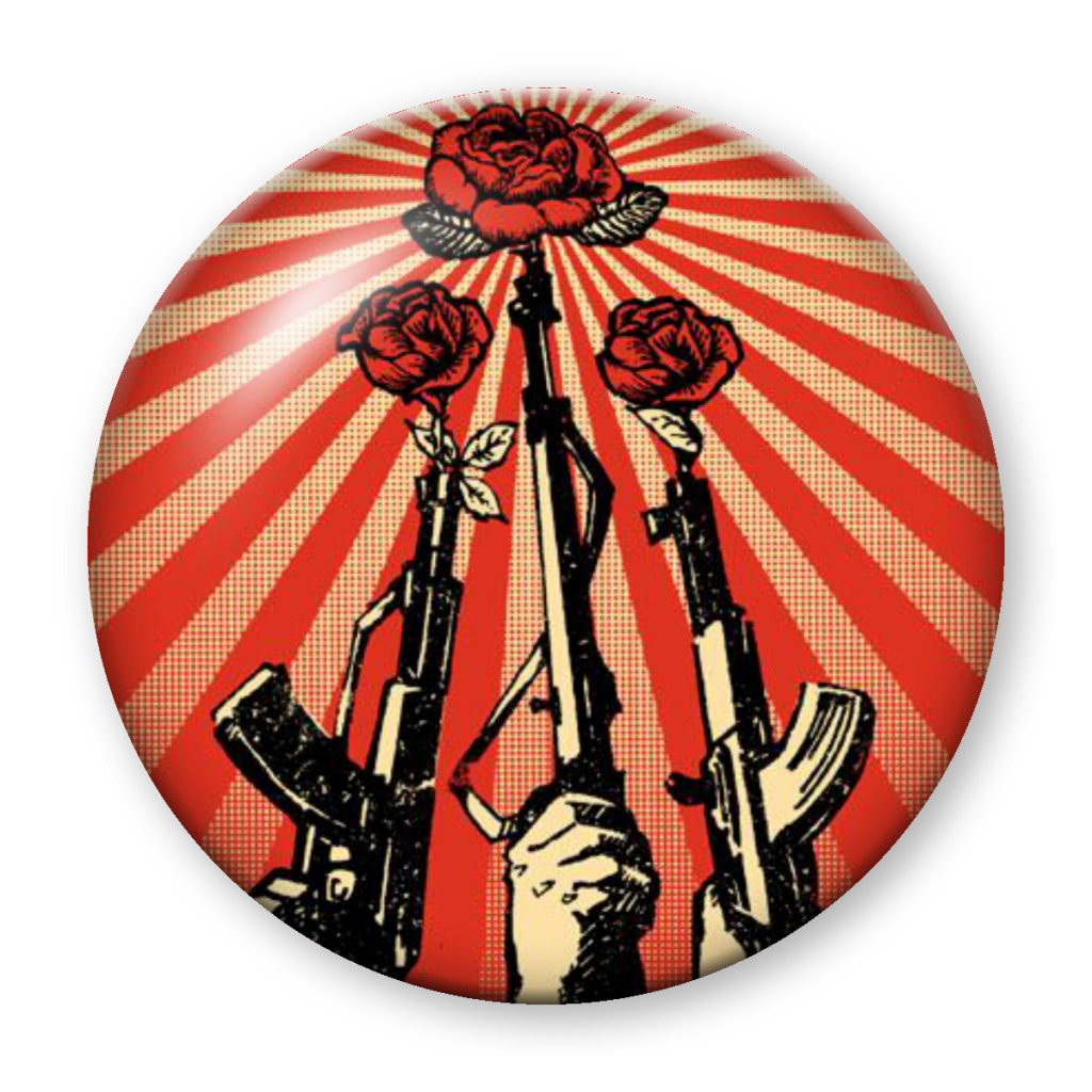 Broche Flores nos Fuzis