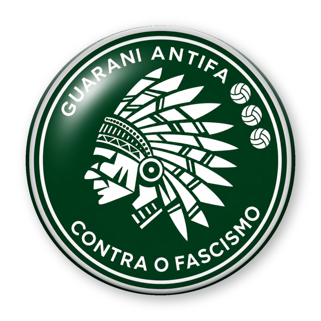 Broche Guarani Antifa — Contra o Fascismo