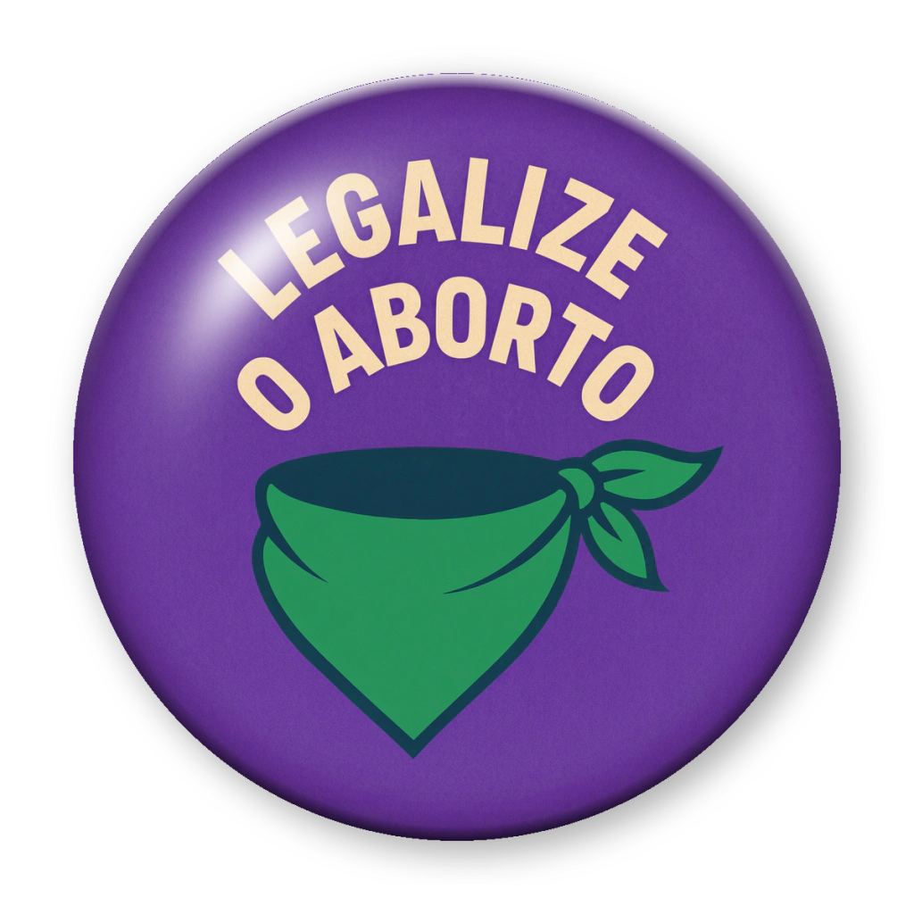 Broche Legalize o Aborto (lenço verde)