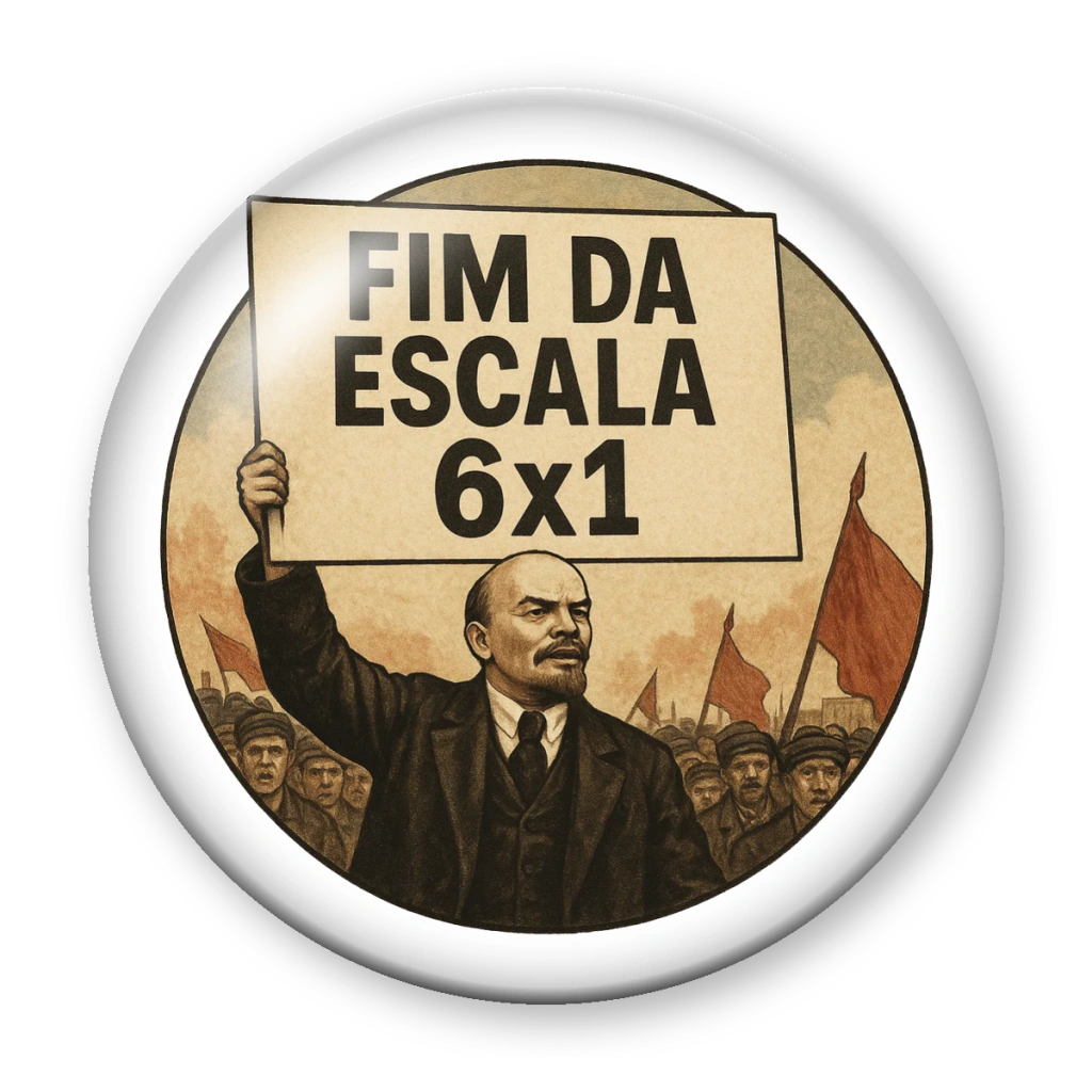Broche Lenin é a favor do Fim da Escala 6x1