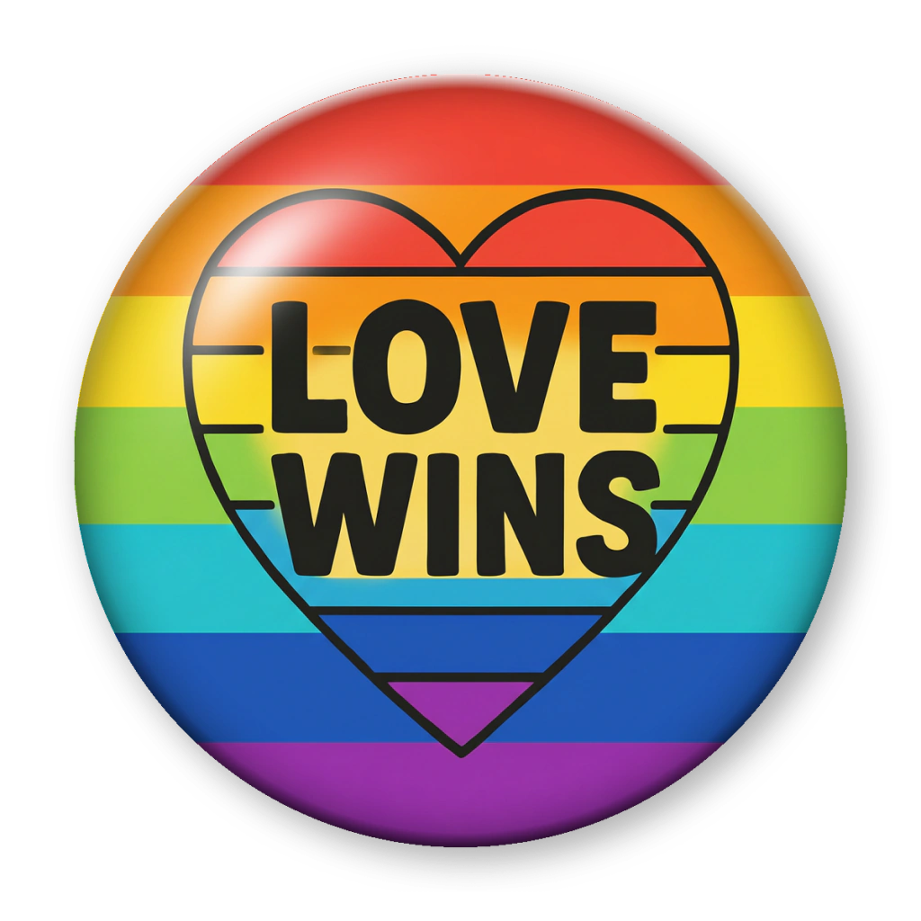 Broche Love Wins