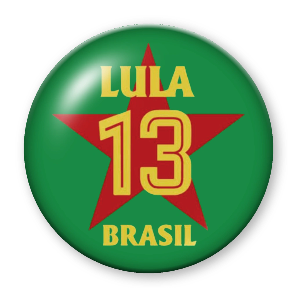 Broche Lula 13 Brasil (estrela)