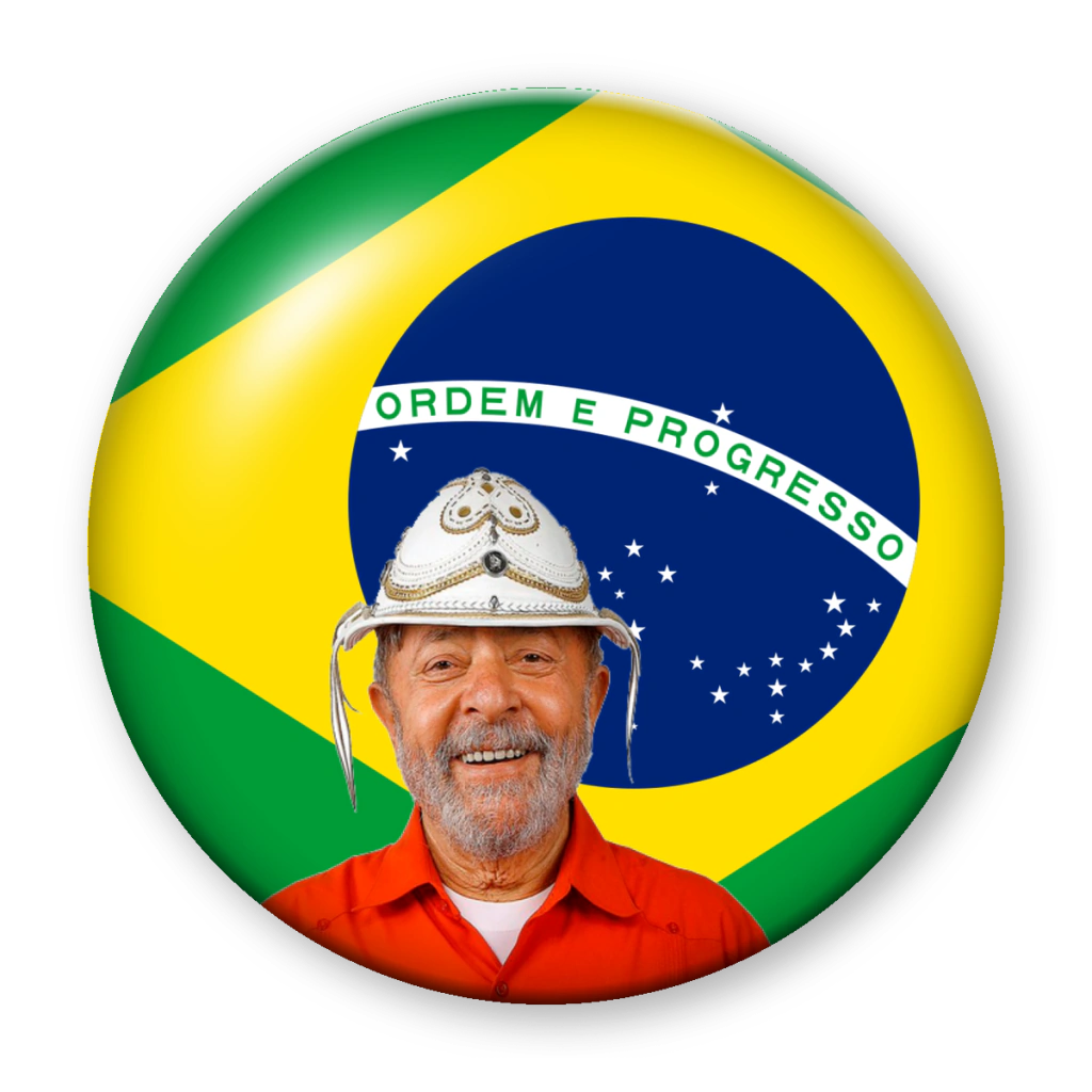 Broche Lula Bandeira (boné)