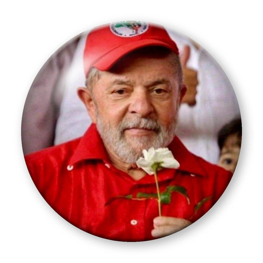 Broche Lula de Vermelho