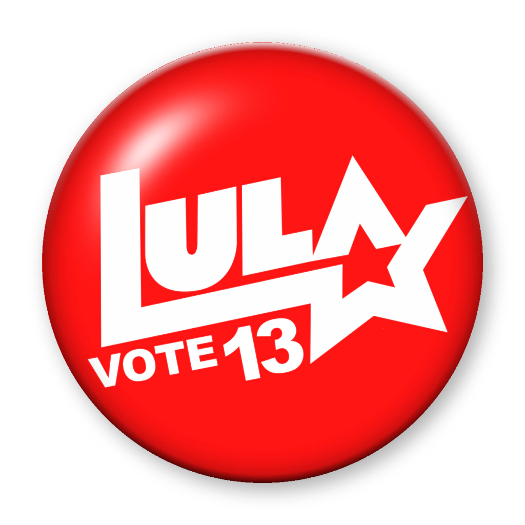 Broche Lula Vote 13