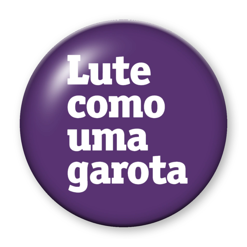 Broche Lute Como Uma Garota
