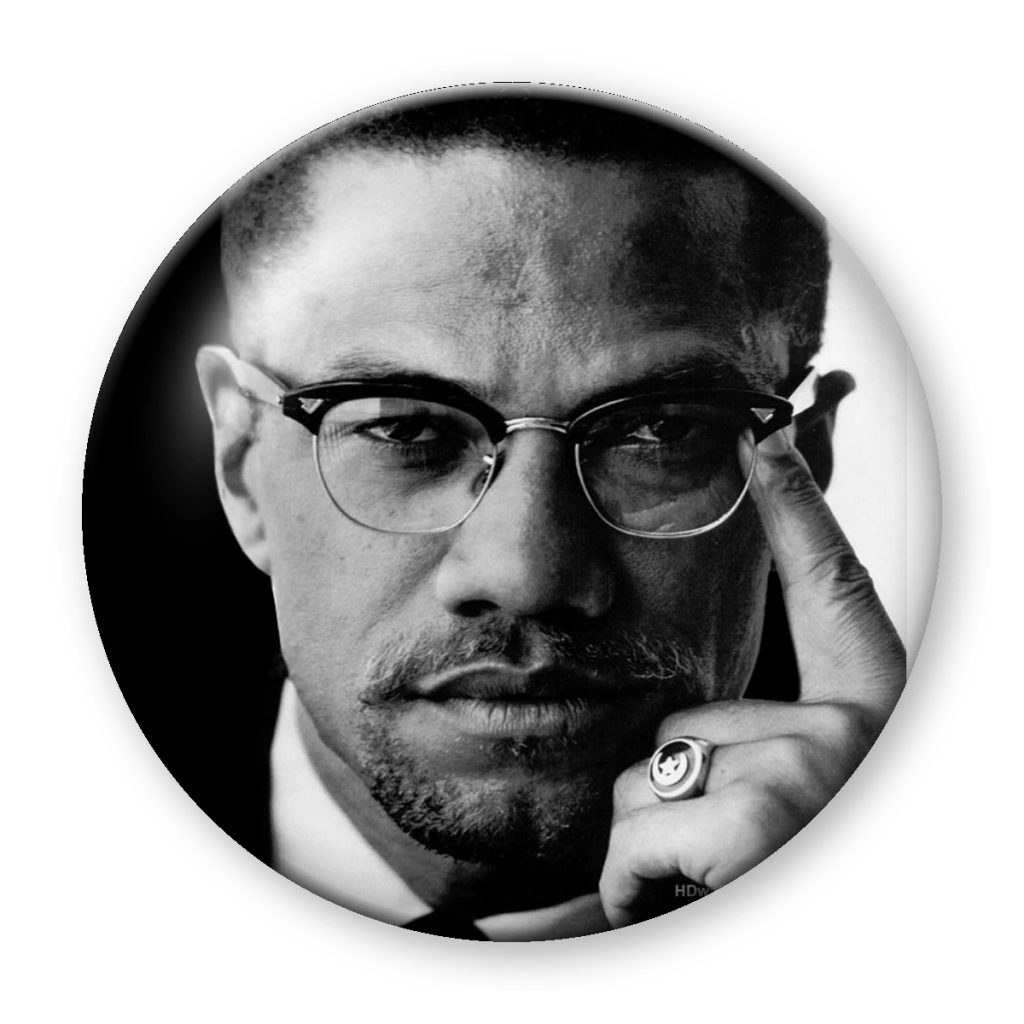 Broche Malcolm X