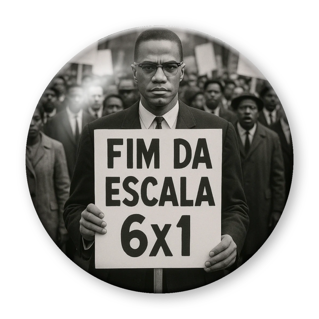 Broche MalcolmX e o Fim da Escala 6x1