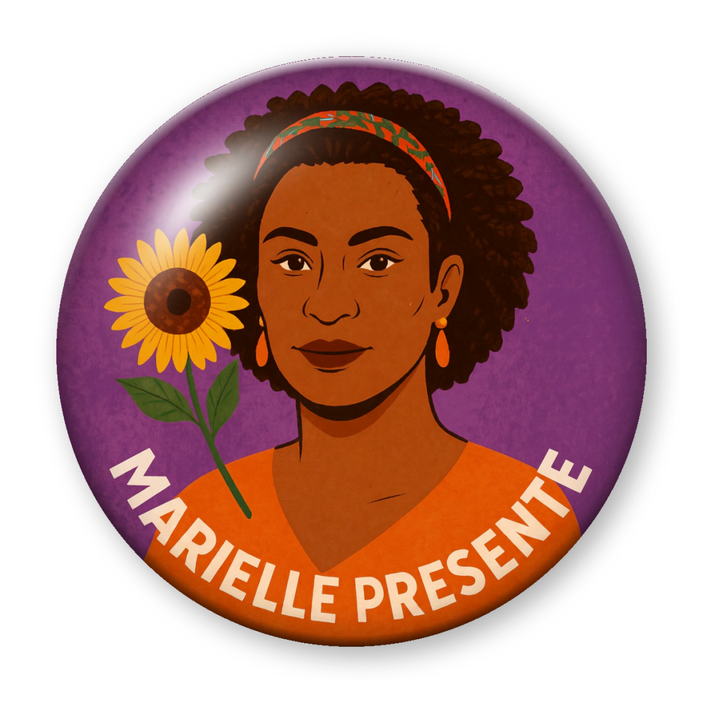Broche Marielle Presente (girassol)