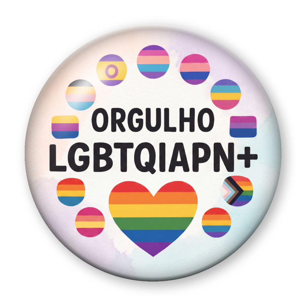 Broche Orgulho LGBTQIAPN+