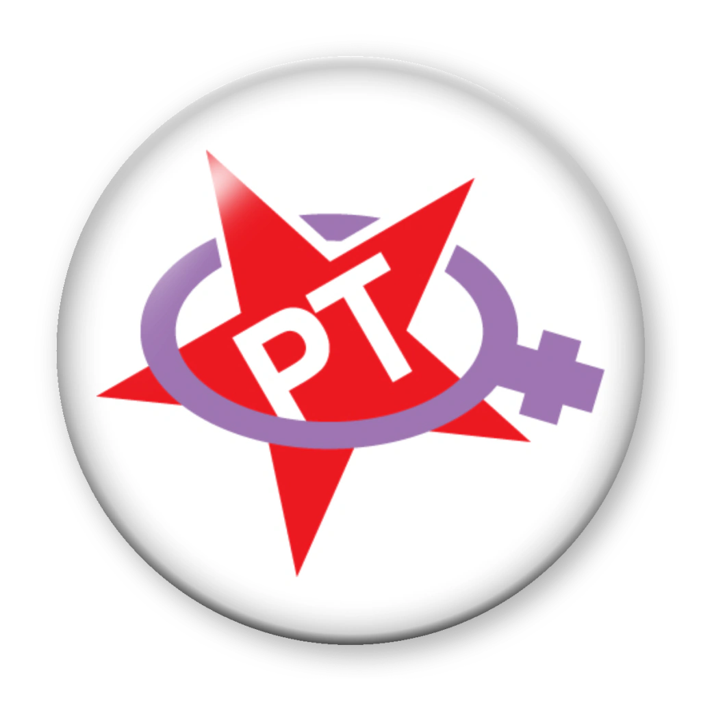 Broche PT feminista