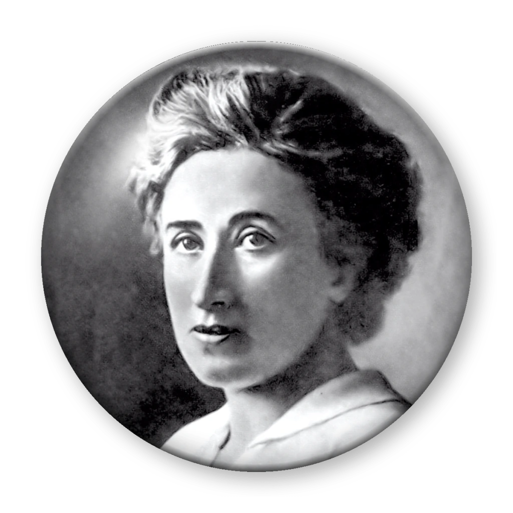 Broche Rosa Luxemburgo