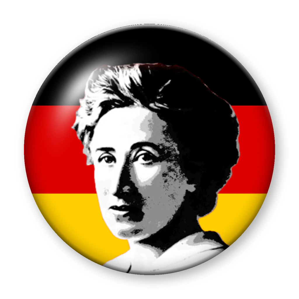 Broche Rosa Luxemburgo (bandeira)