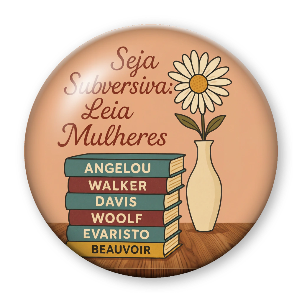 Broche Seja Subversiva: Leia Mulheres