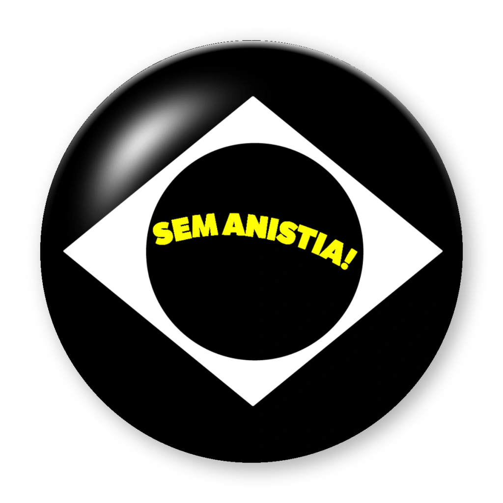 Broche Sem Anistia! (Losango)