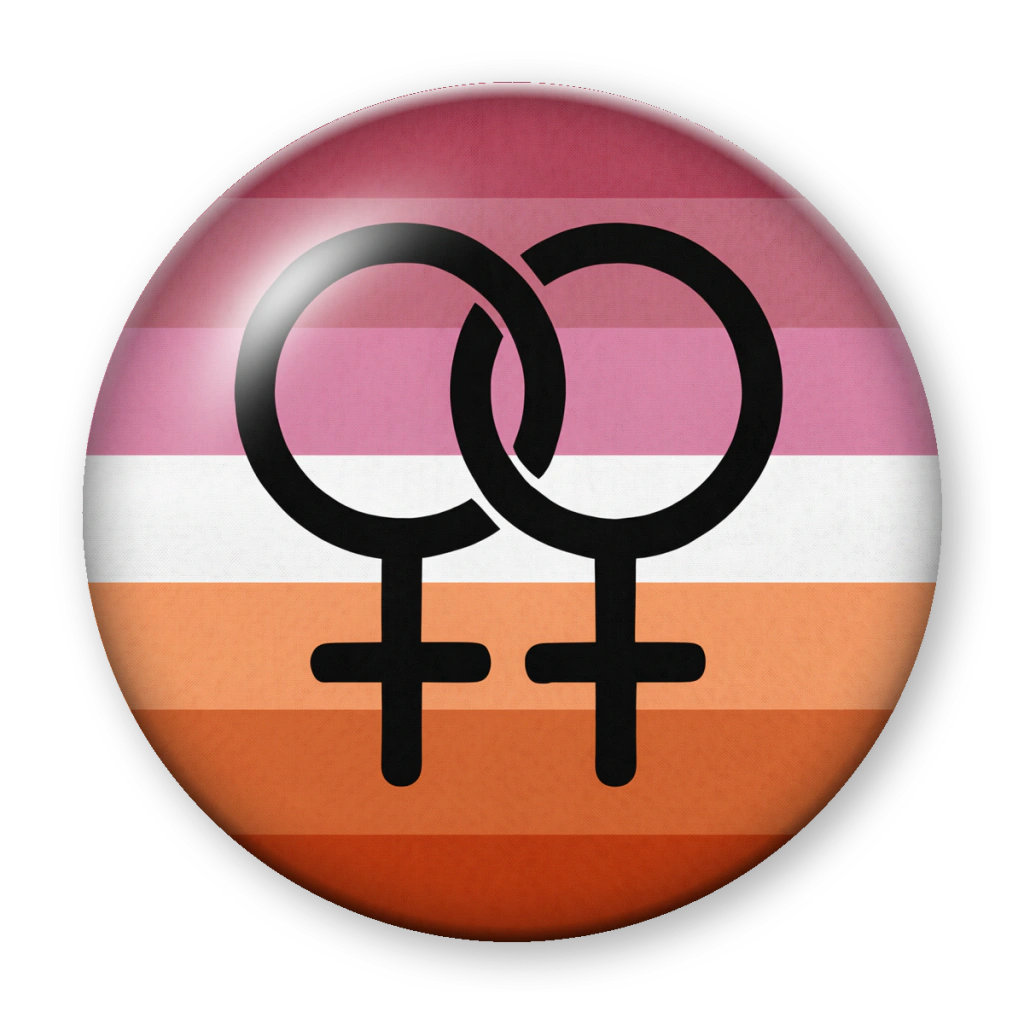 Broche Símbolo Lésbico (Dois Vênus)