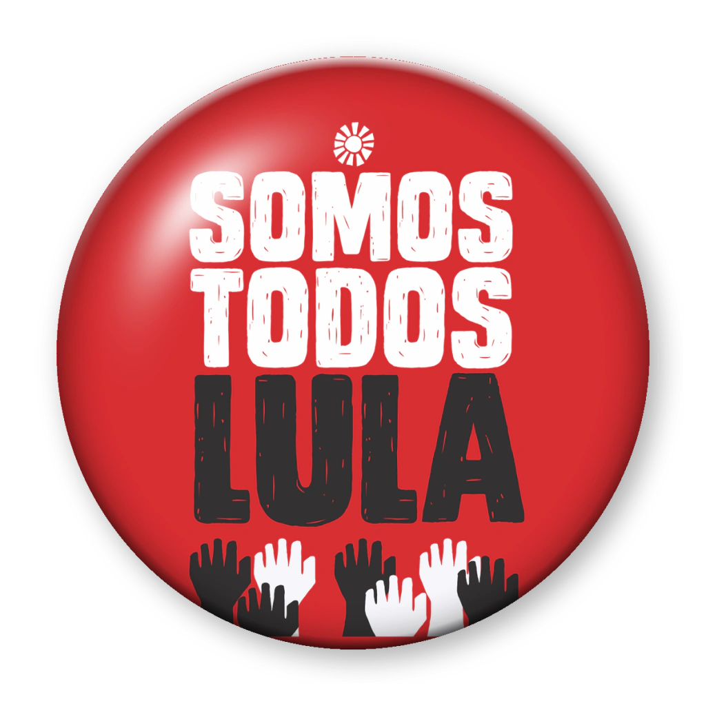 Broche Somos Todos Lula