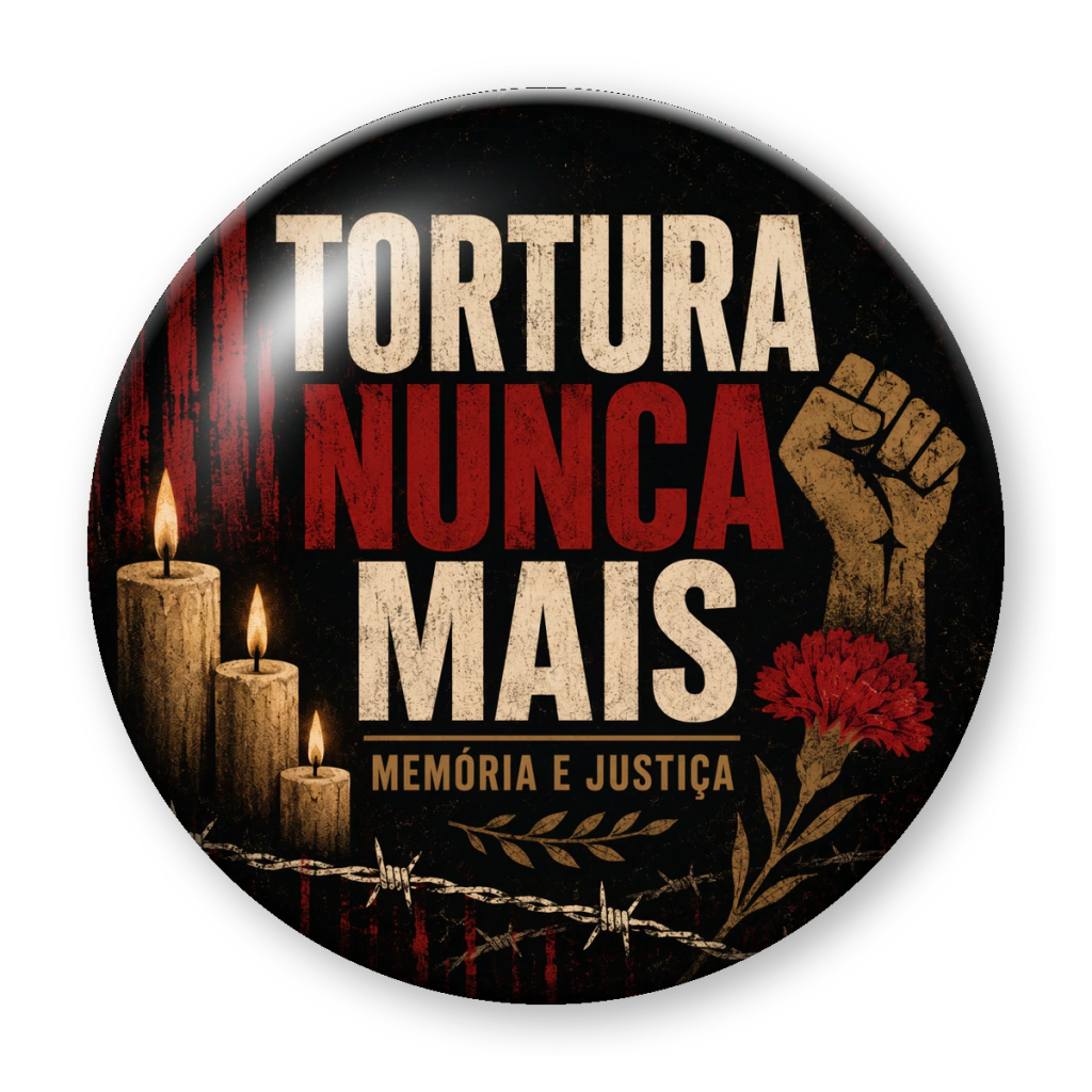 Broche Tortura Nunca Mais (memória e justiça)