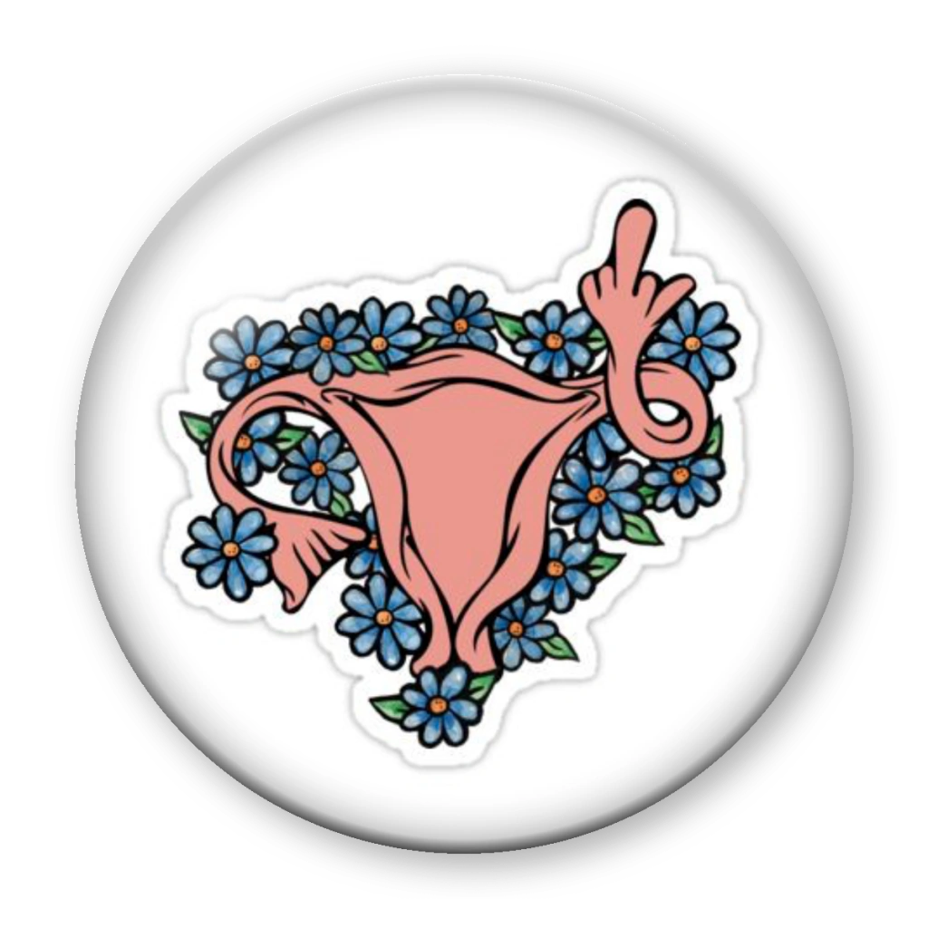 Broche Útero Floral