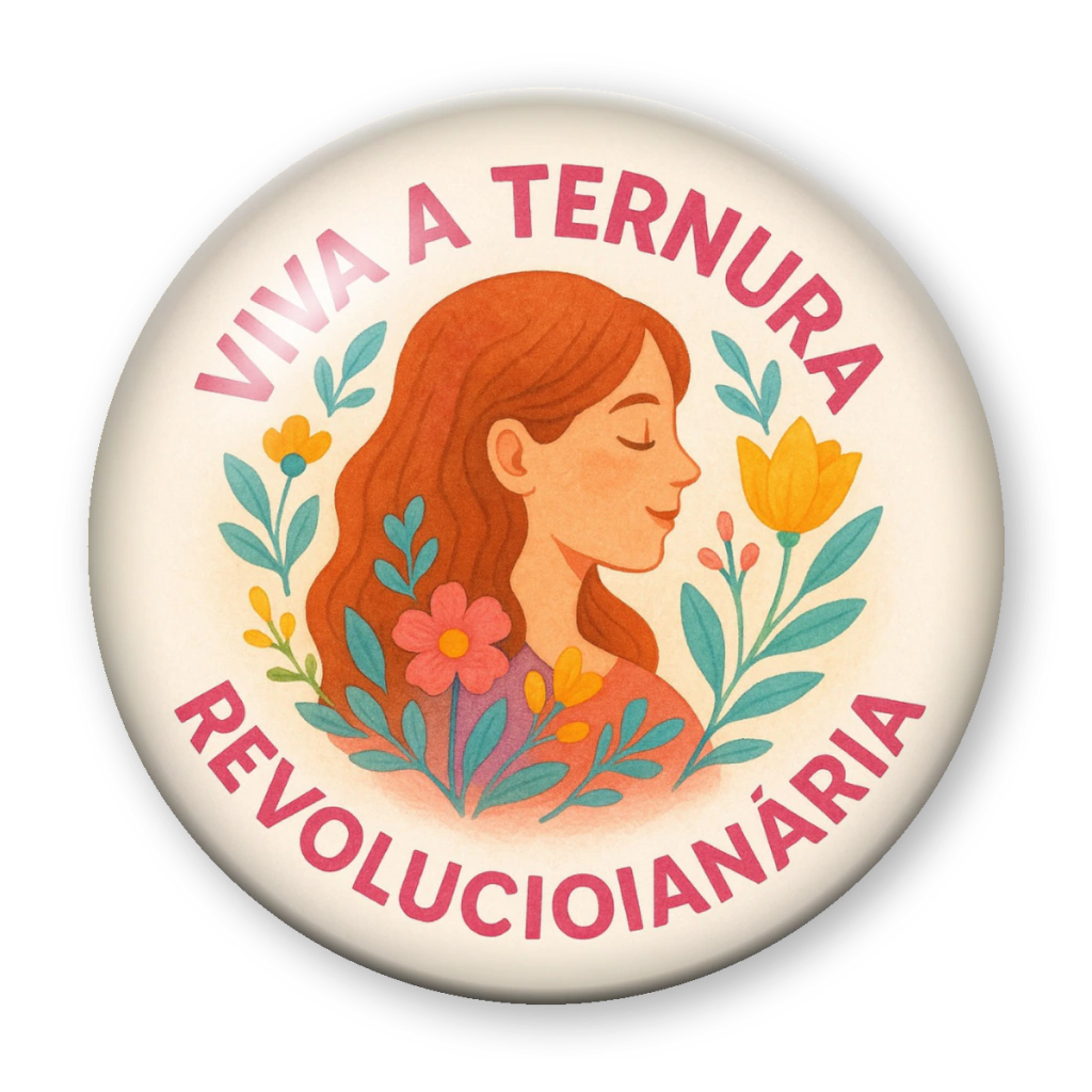 Broche Viva a Ternura Revolucionária