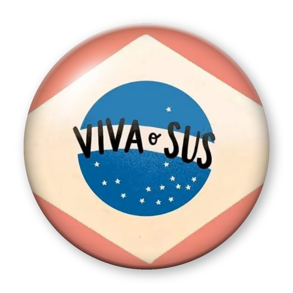 Broche Viva o SUS (bandeira 2)