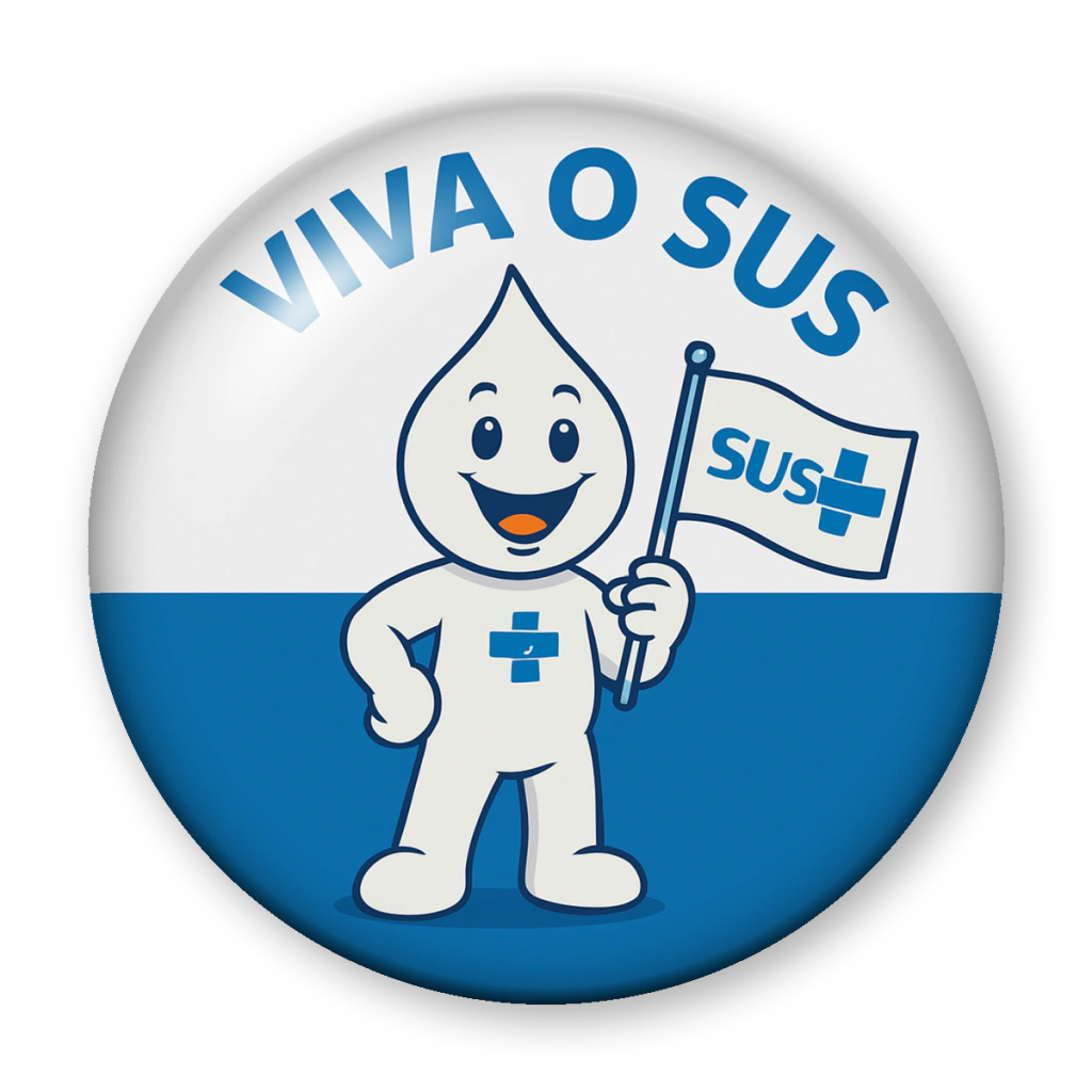 Broche Viva o SUS — Zé Gotinha