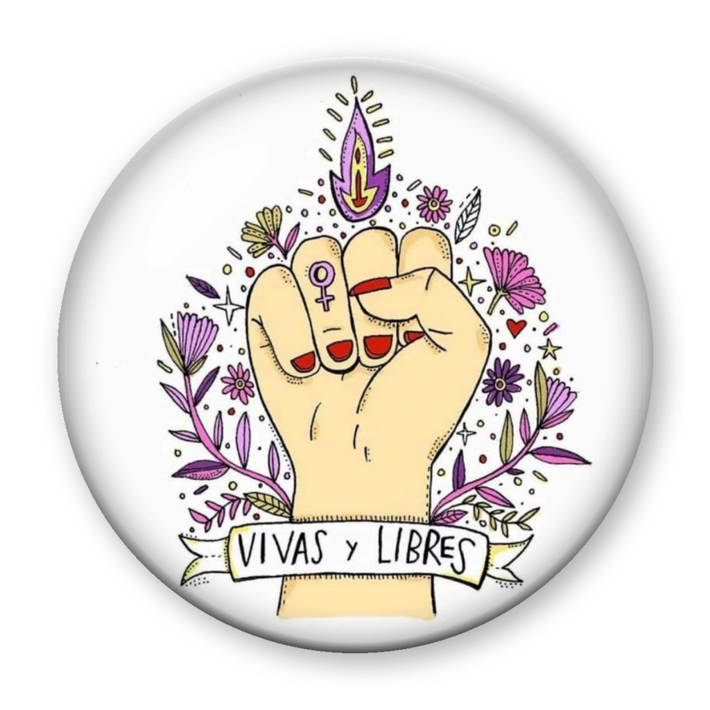 Broche Vivas y Libres